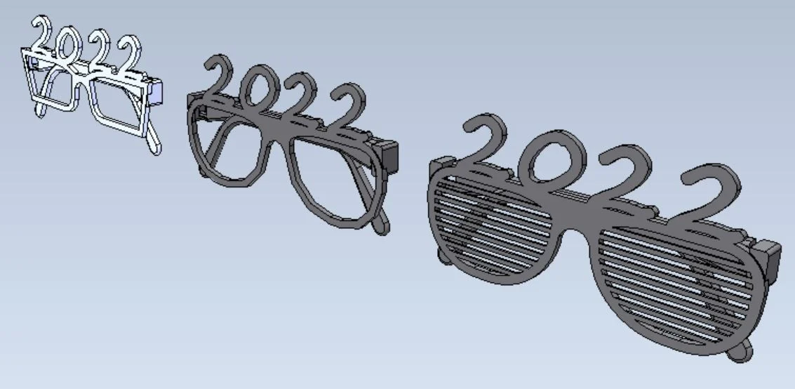 2022 New Year party glasses
