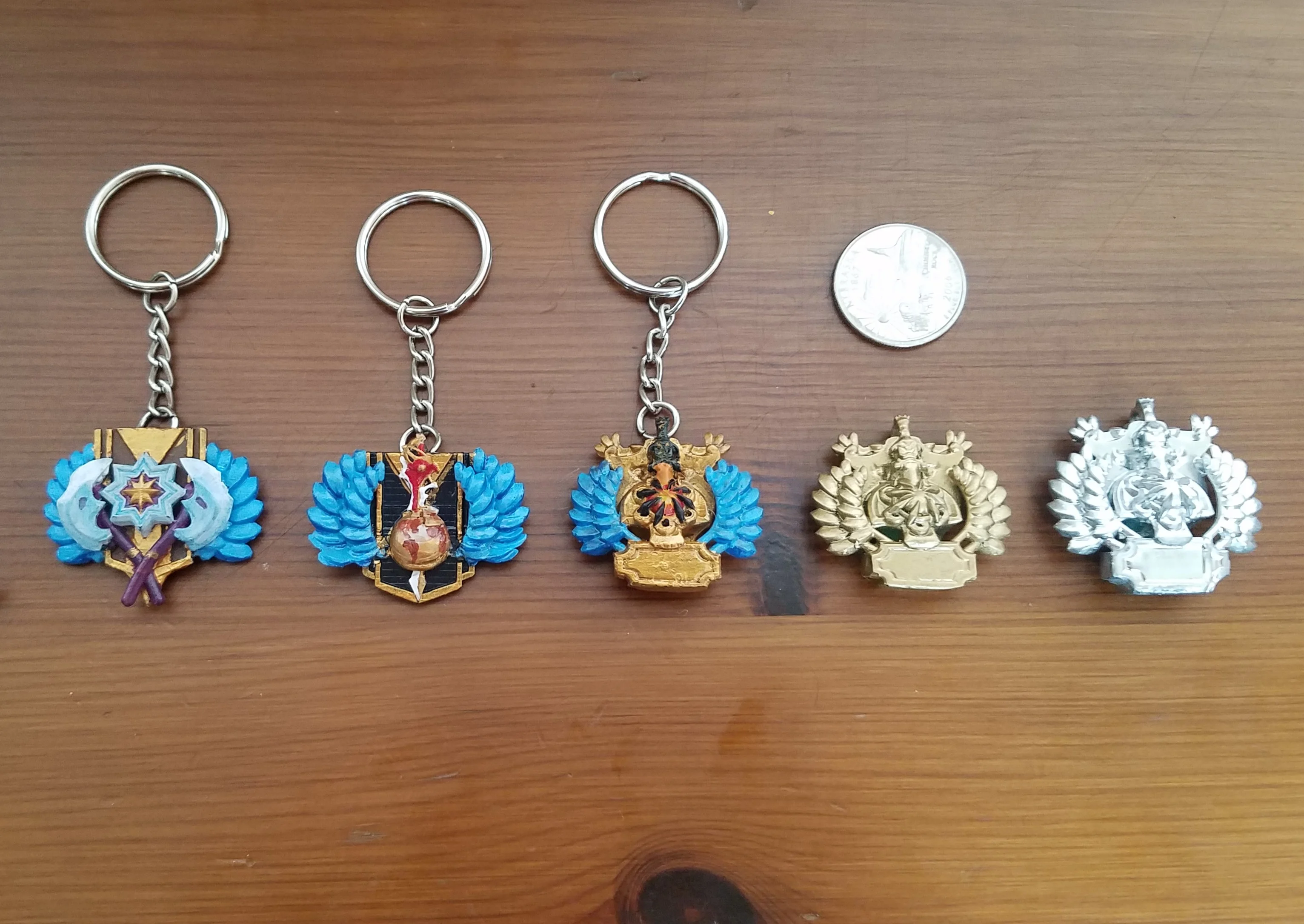 DotA 2 Ranking Keychains