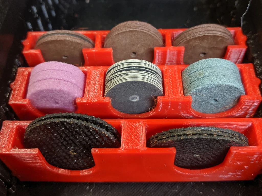 Dremel Disc Holders for Milwaukee Packout Bins