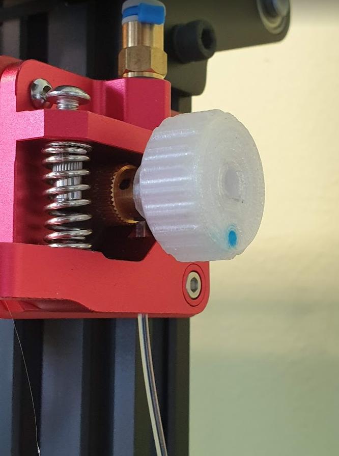 Extruder Knob E5p with rotation indicator