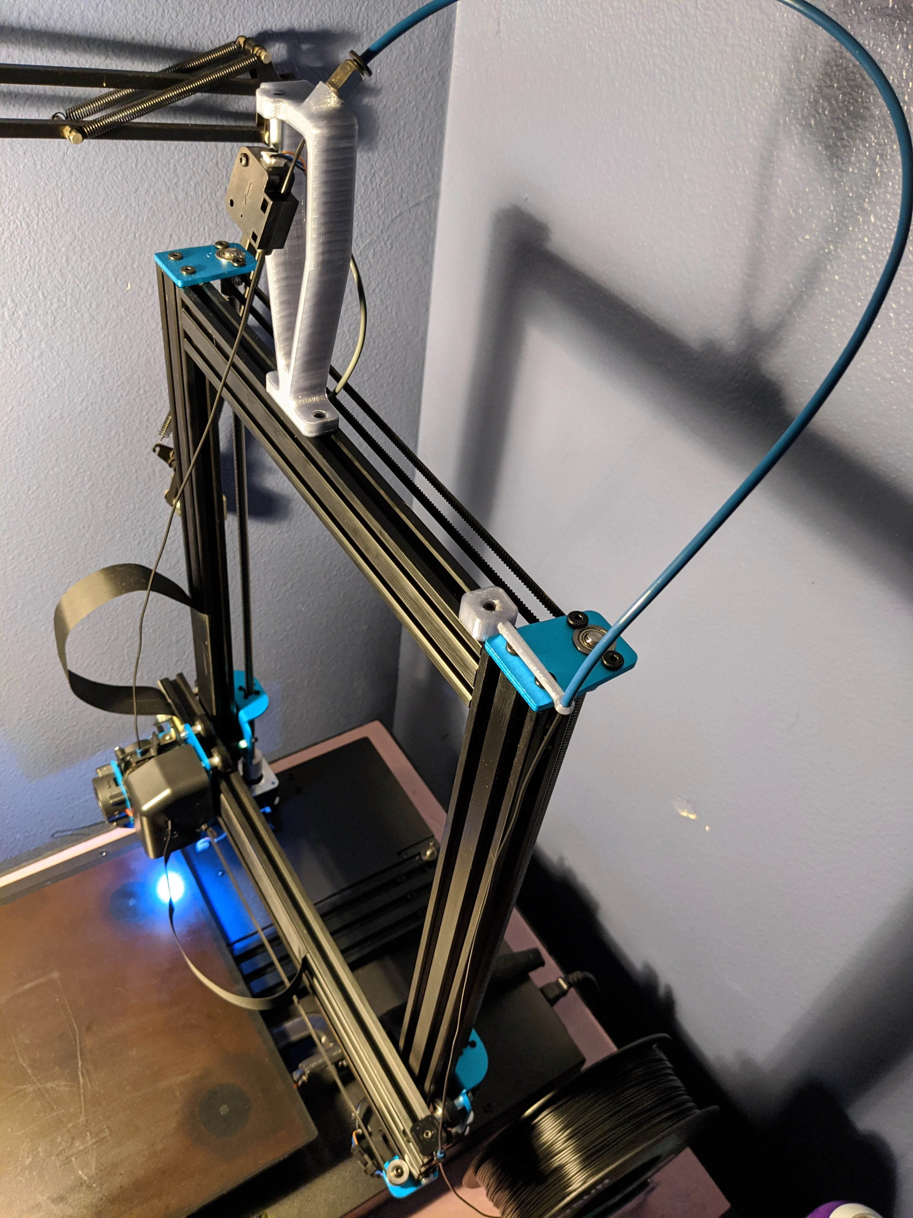 Artillery X1 side spool with filament guide