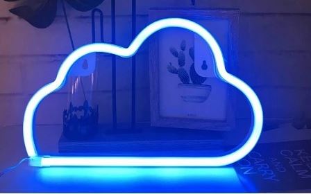 Neon LED Cloud frame 2m