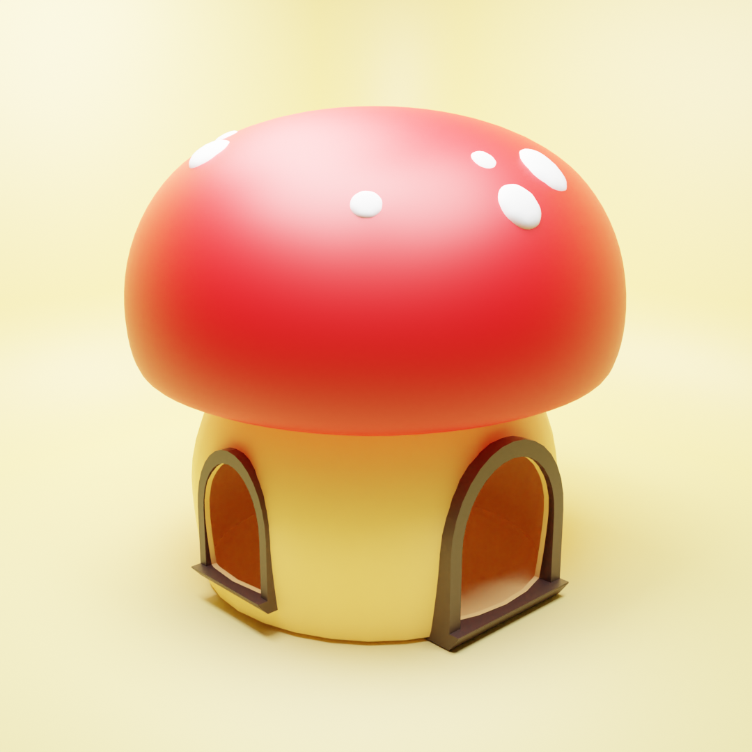 Toadstool mushroom house for hamster