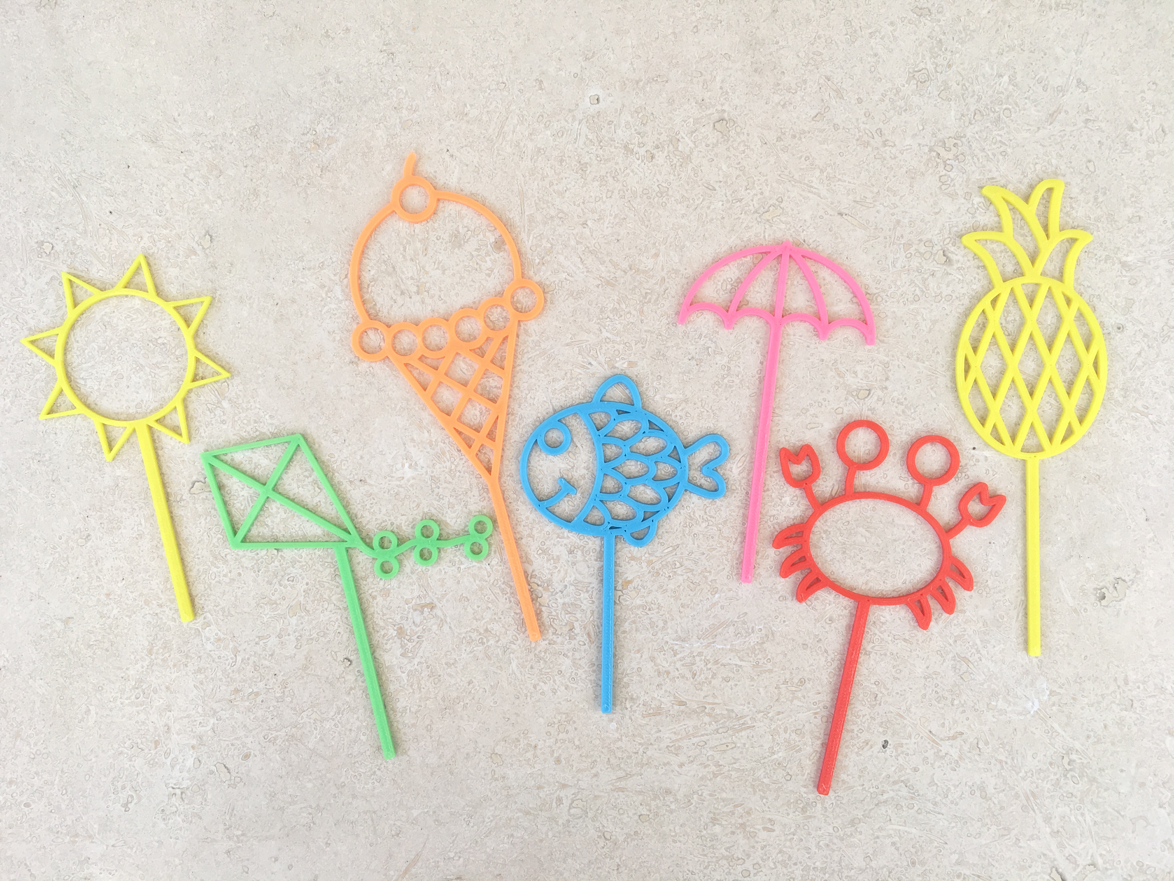 Summer Beach Bubble Wands