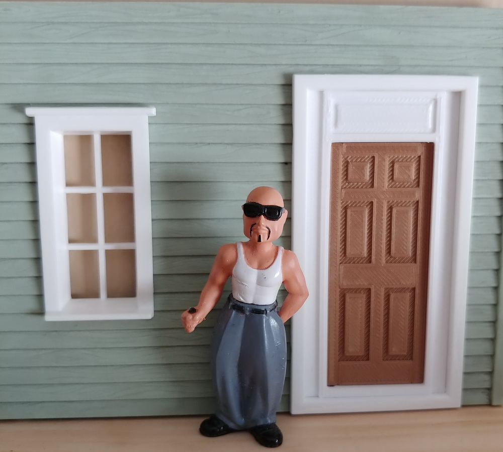 1:29 scale door for Piko structures