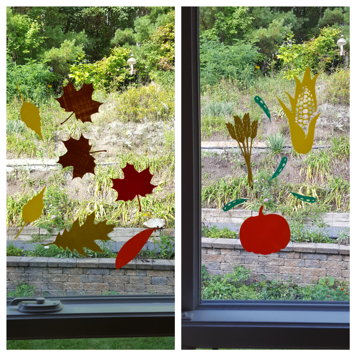 Fall Harvest Fun Window Decals