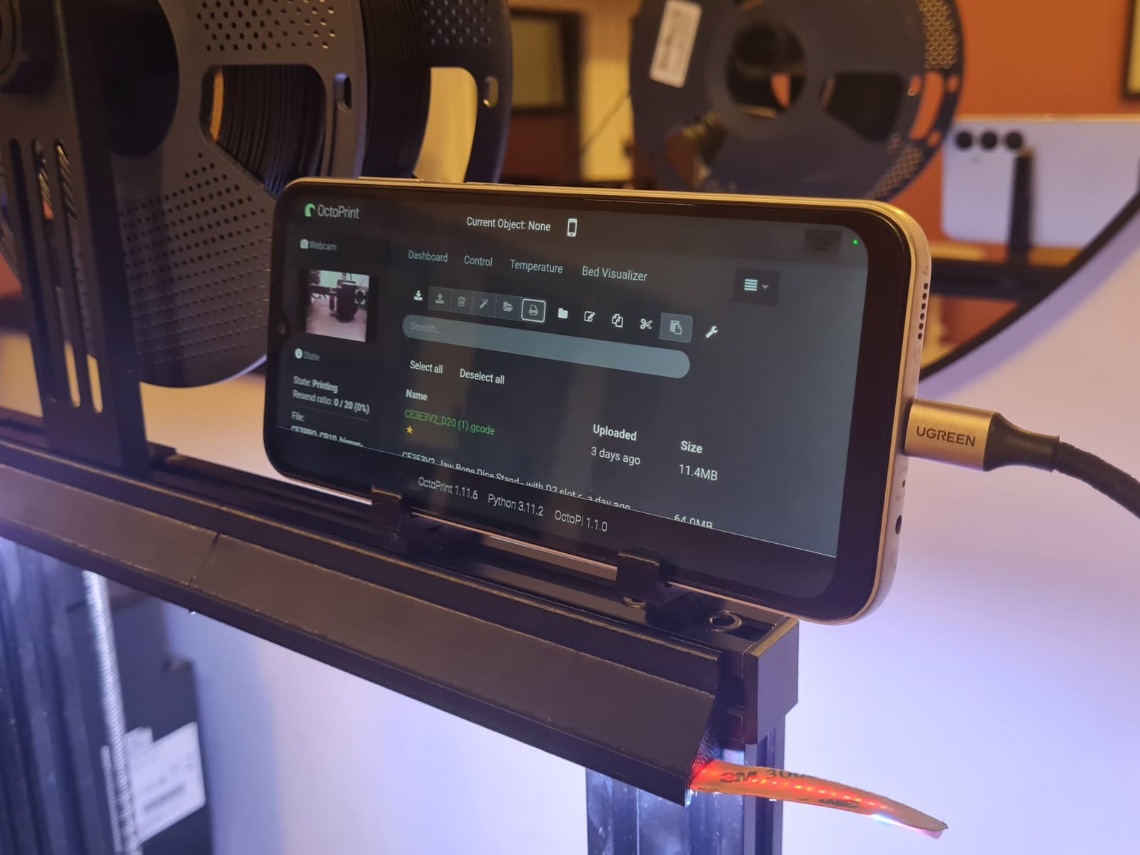 Phone holder bracket mount