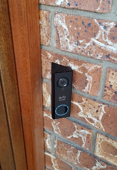 Eufy wired doorbell 45 degree mount