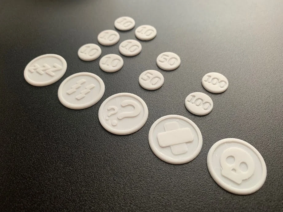 Pokemon TCG tokens and damage counters