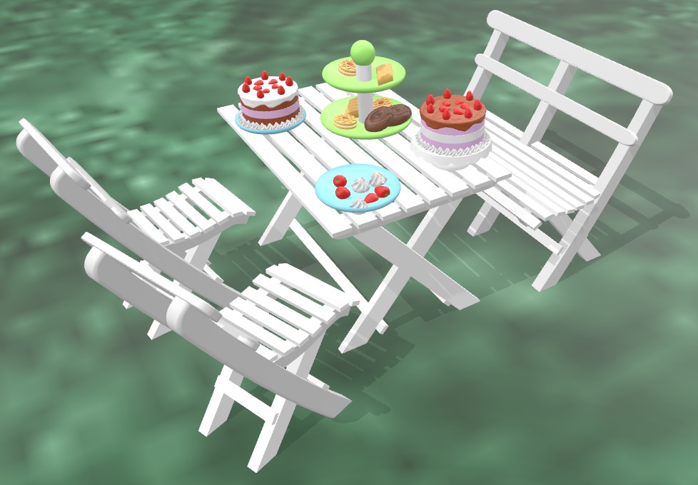 Cakes and biscuits compatible with Sylvanian Families or Playmobil