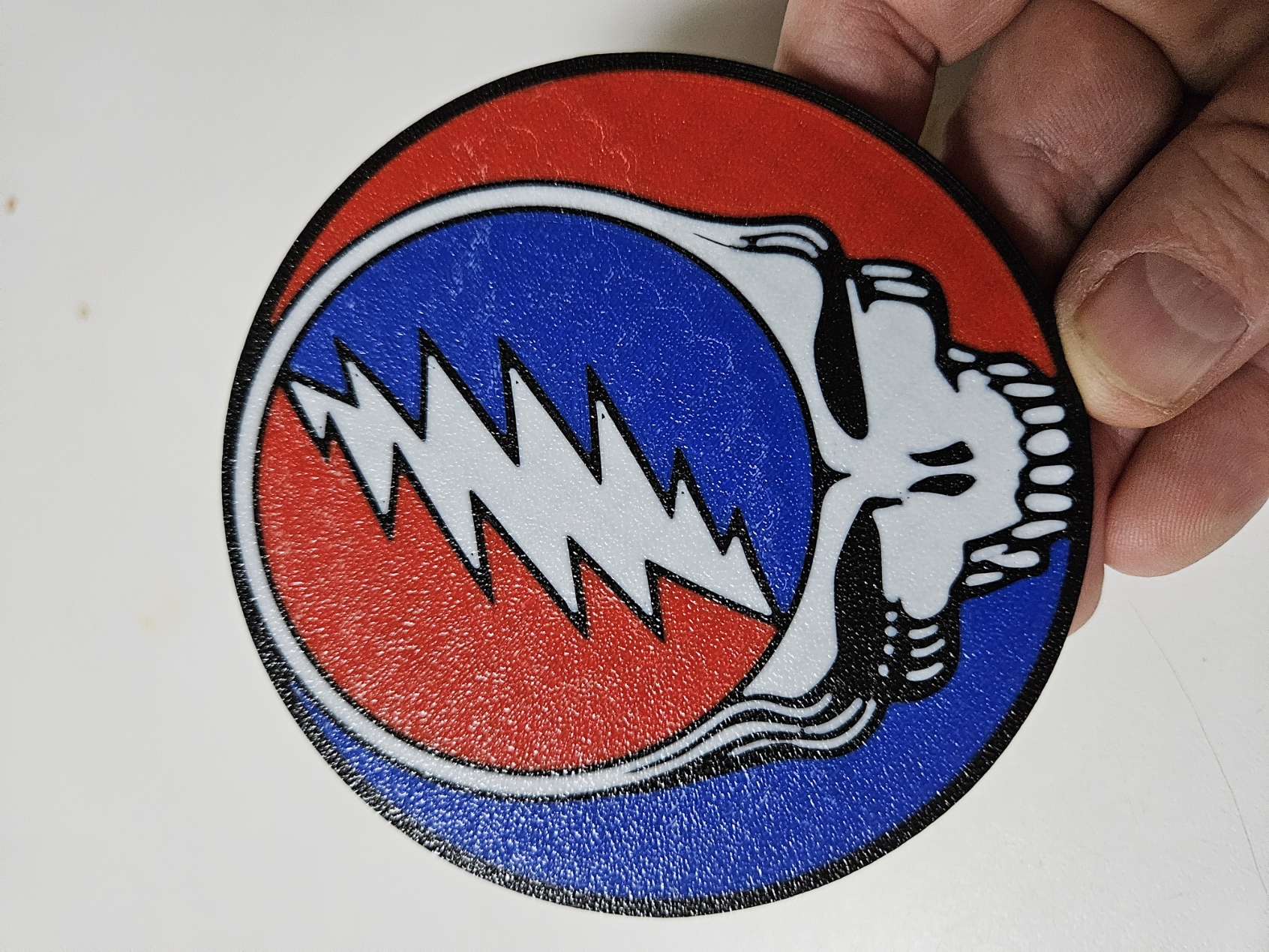 Grateful Dead "Stealie" Coaster (color down)