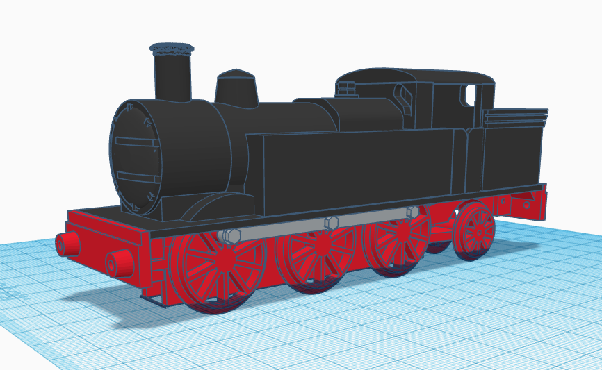 OO scale 0-6-2T Steam locomotive "Hardhoofd Hendrik"