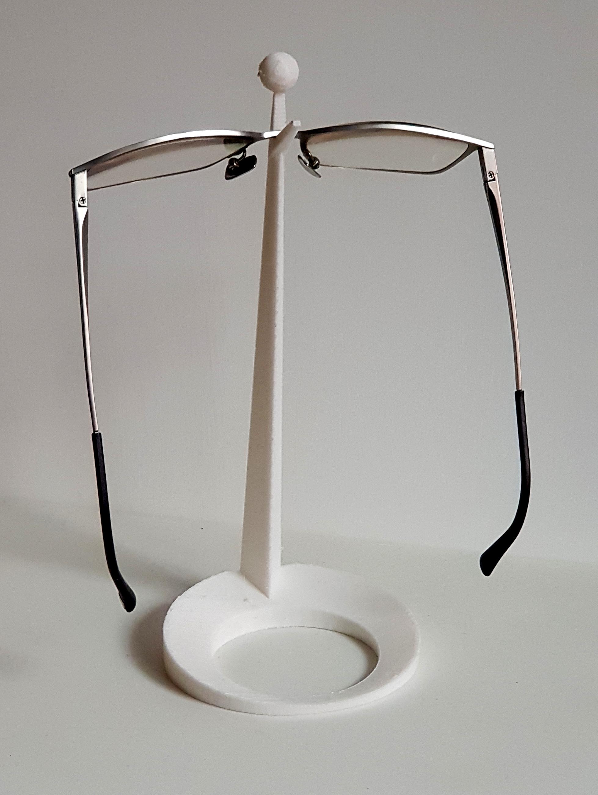 Simple glasses holder - Stand with an essential design - NEW 2025 New addition: Glasses holder with 3 hooks  !! rel.6