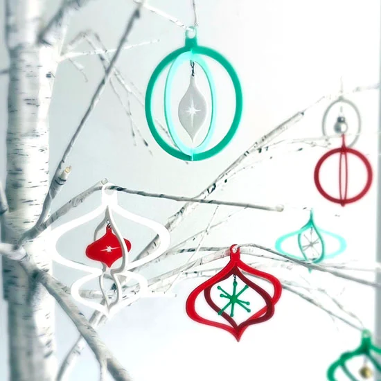 MID-CENTURY MODERN CHRISTMAS ORNAMENTS  - PART II