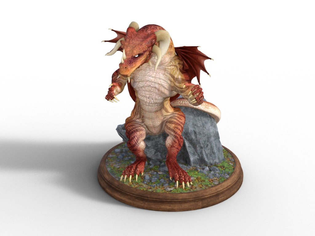 Dragon on the rock