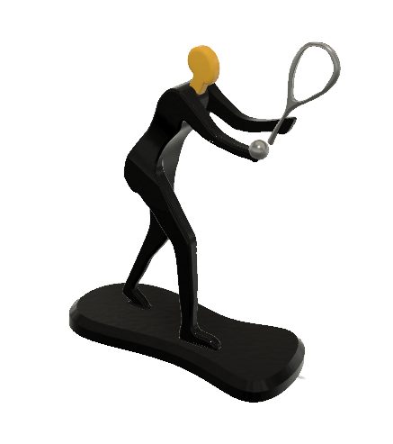 Tennis Athlete Minimalist Square