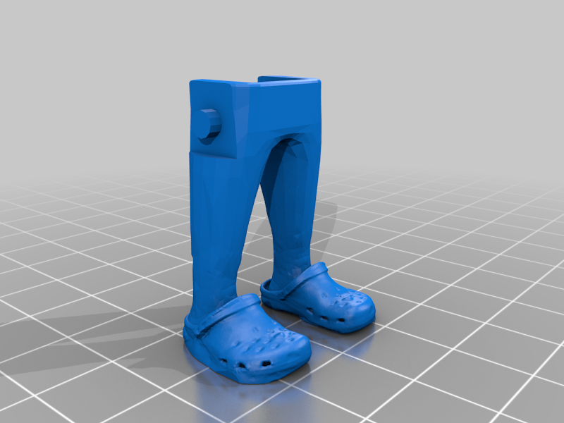 piernas playmobil crocs y zapato