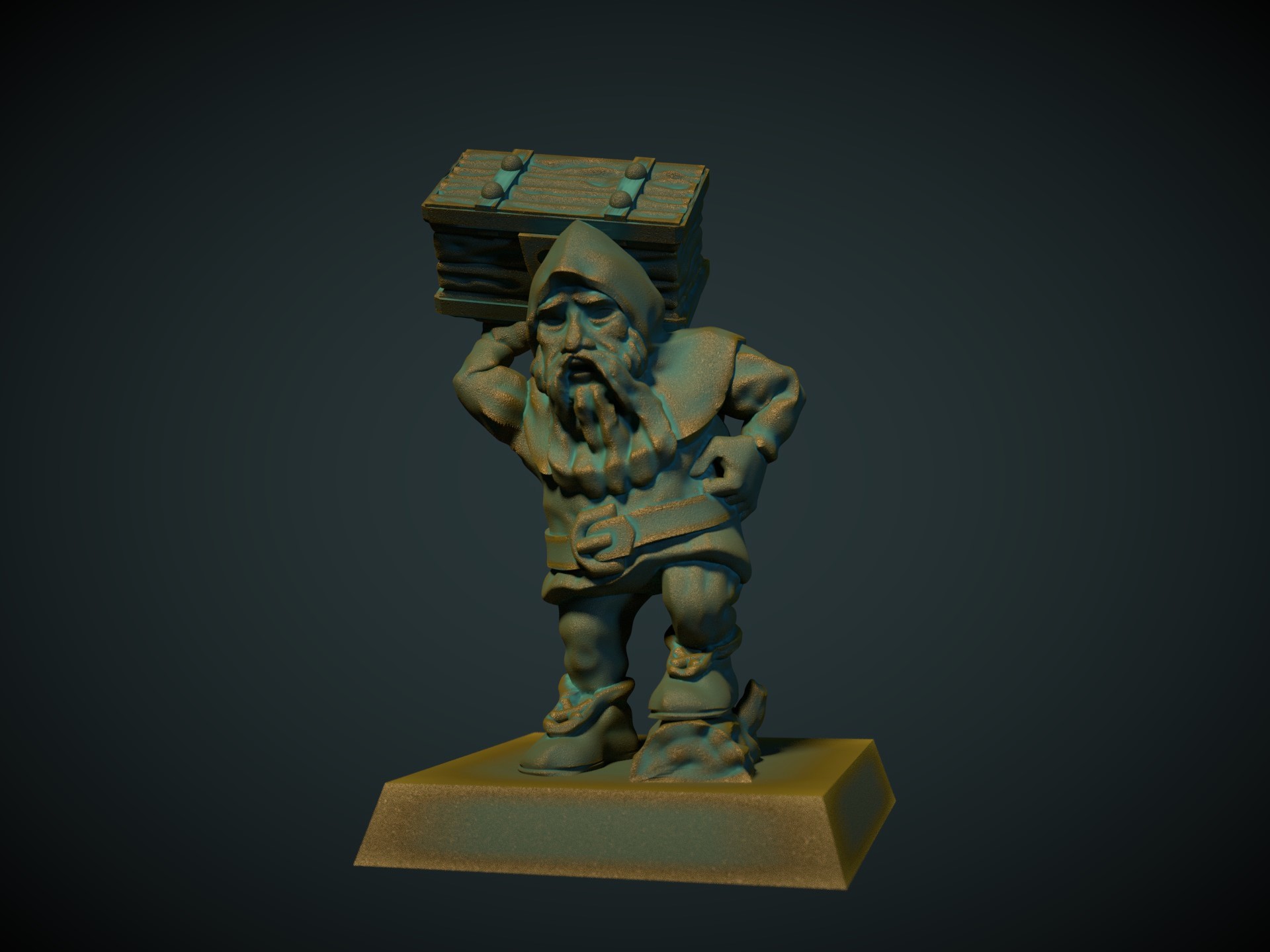 Dwarf porter 28mm (no supports needed)
