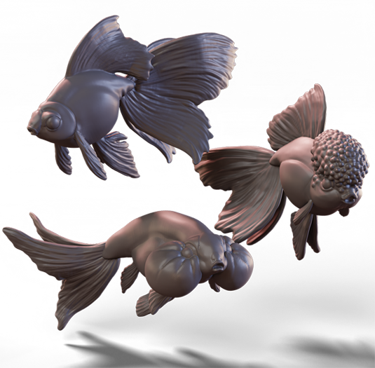 Goldfish trio