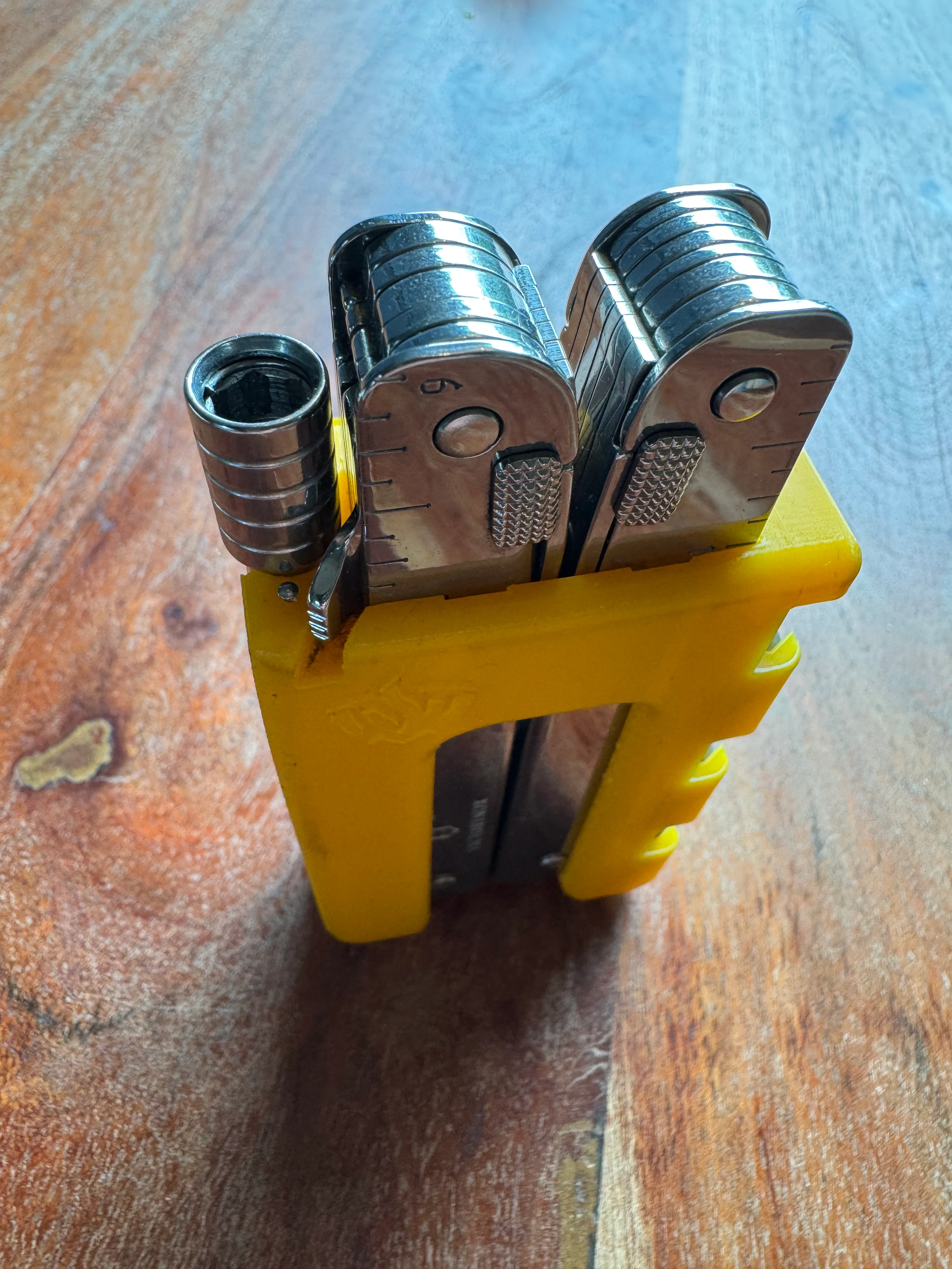 Sheath for Victorinox Swiss Tool, wrench, 6 bits, a needle and tweezers.