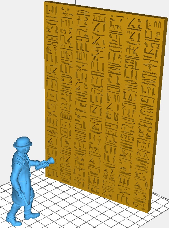 Hieroglyphic Tomb Wall