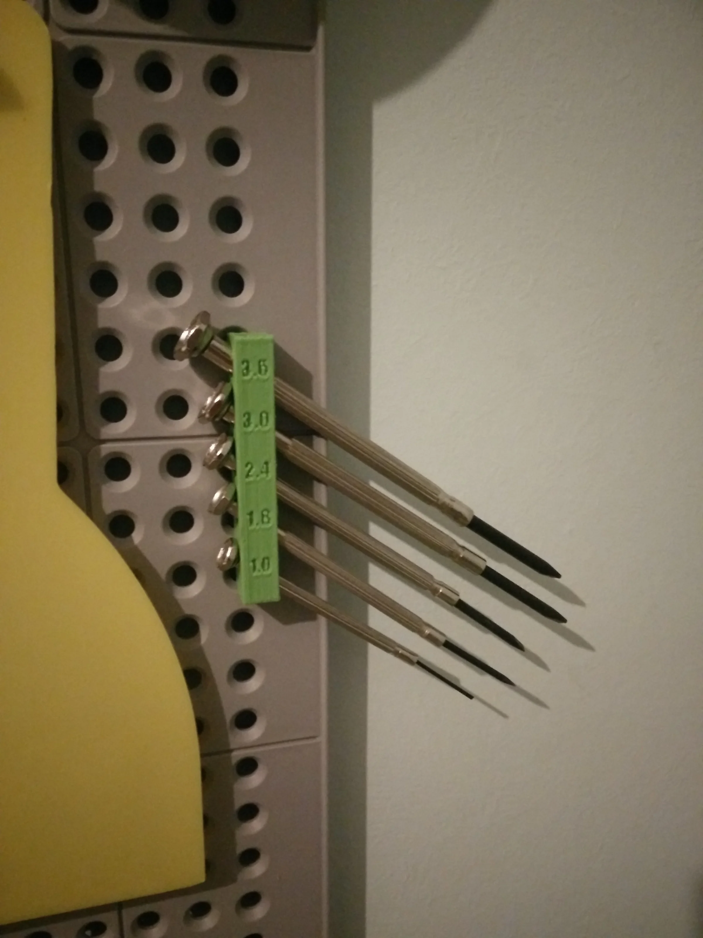 Pegboard Precision Screwdriver holder