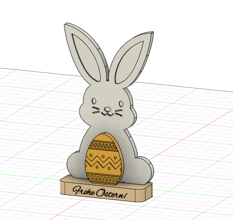 Osterhase mit Osterei