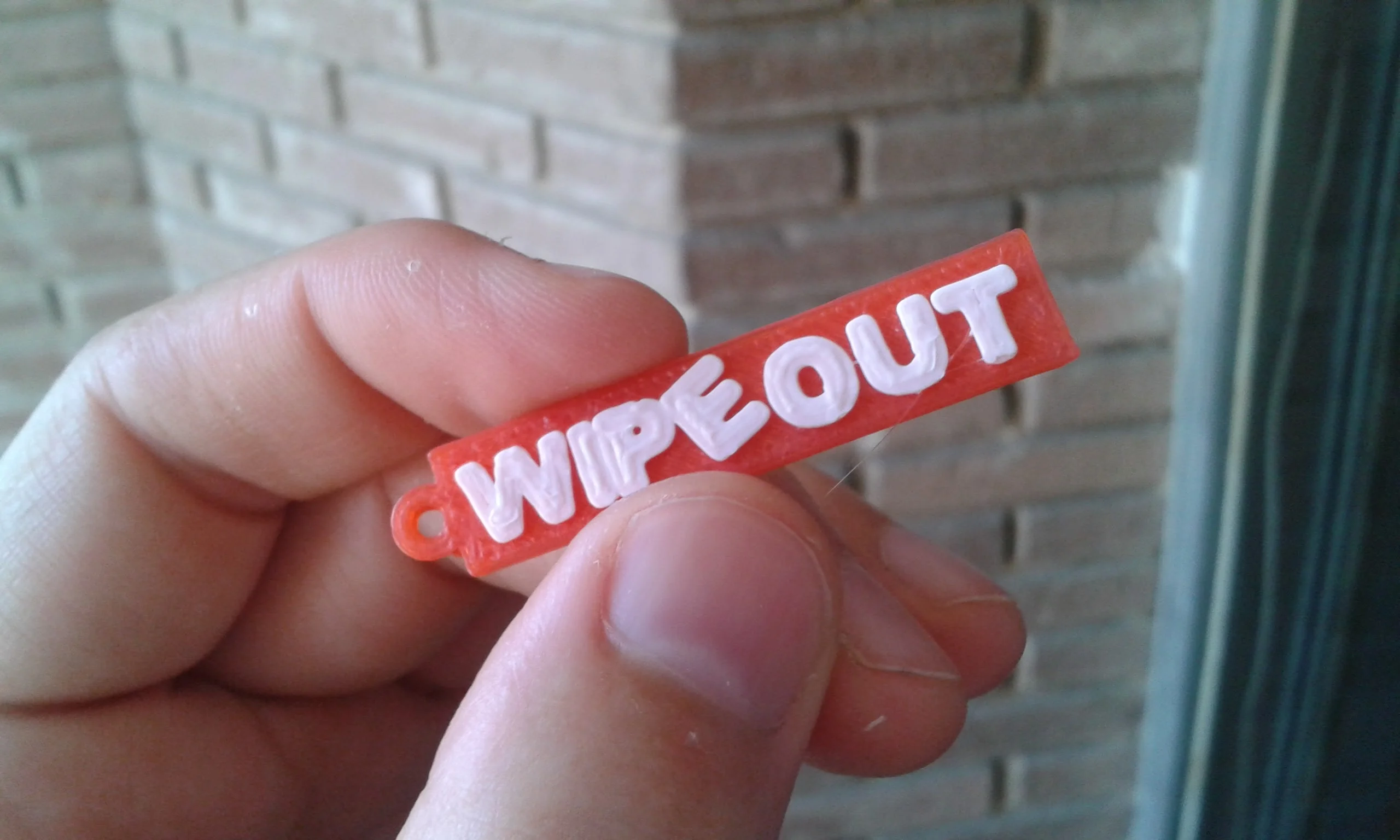 Wipeout keychain