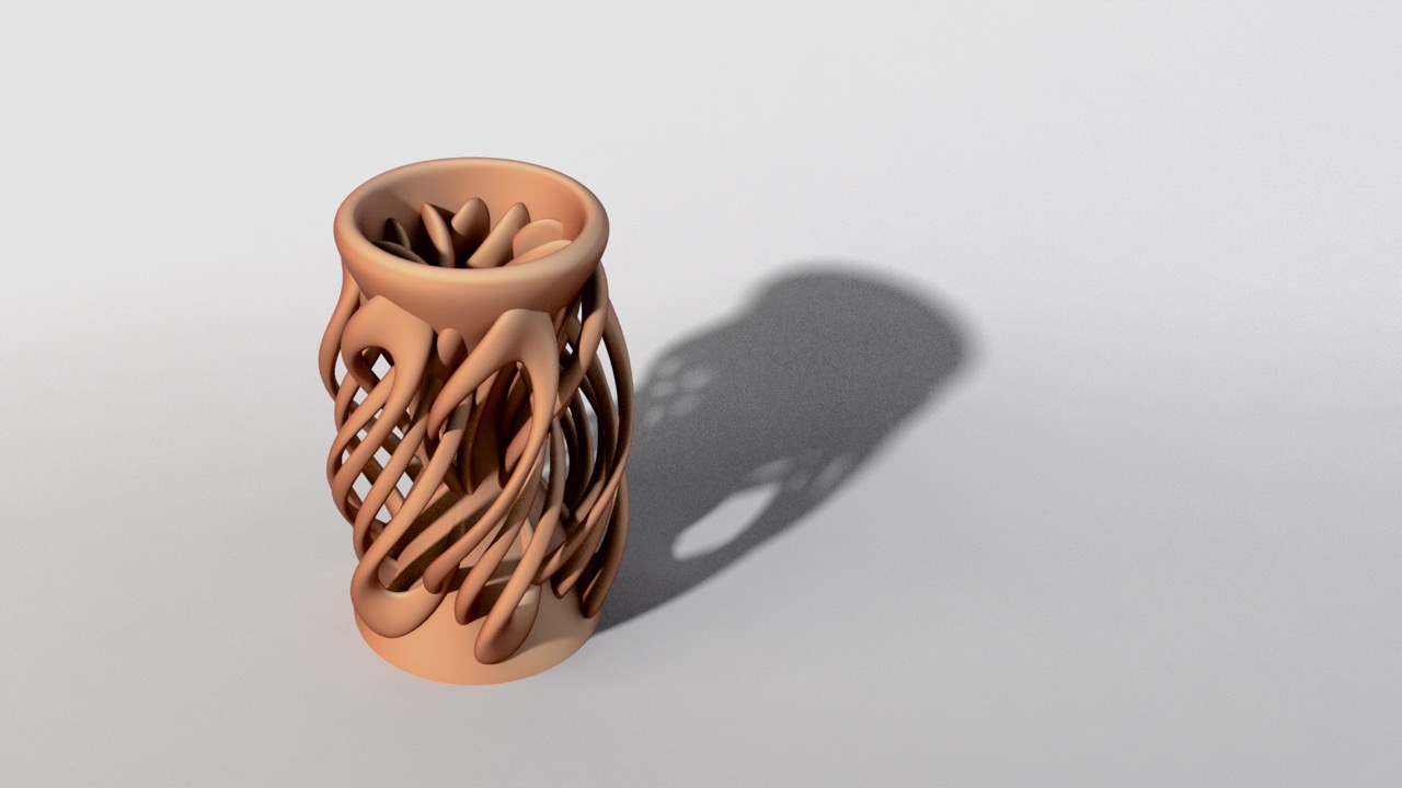 Complex Hourglass Vase