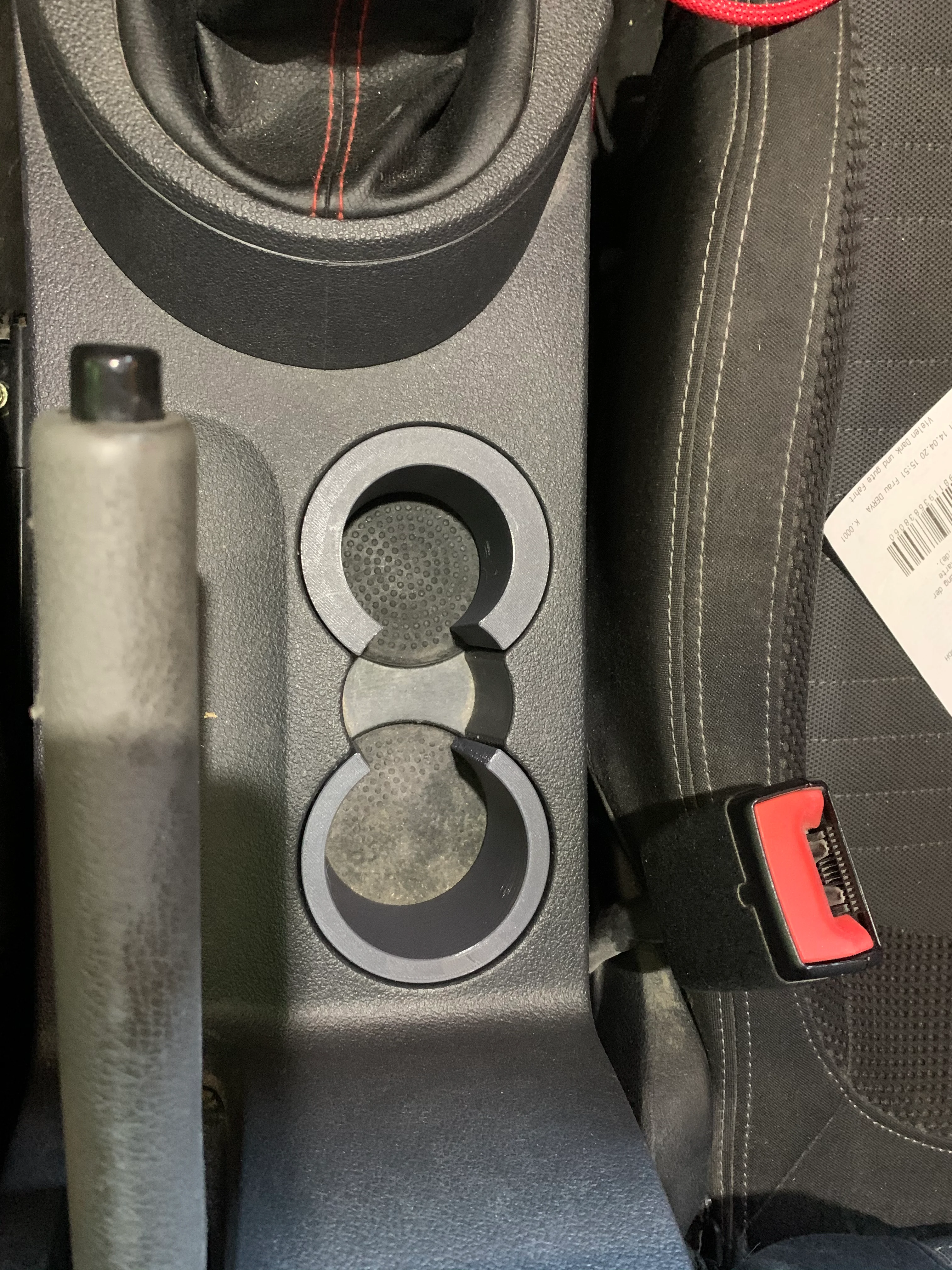 VW Touran cupholder insert