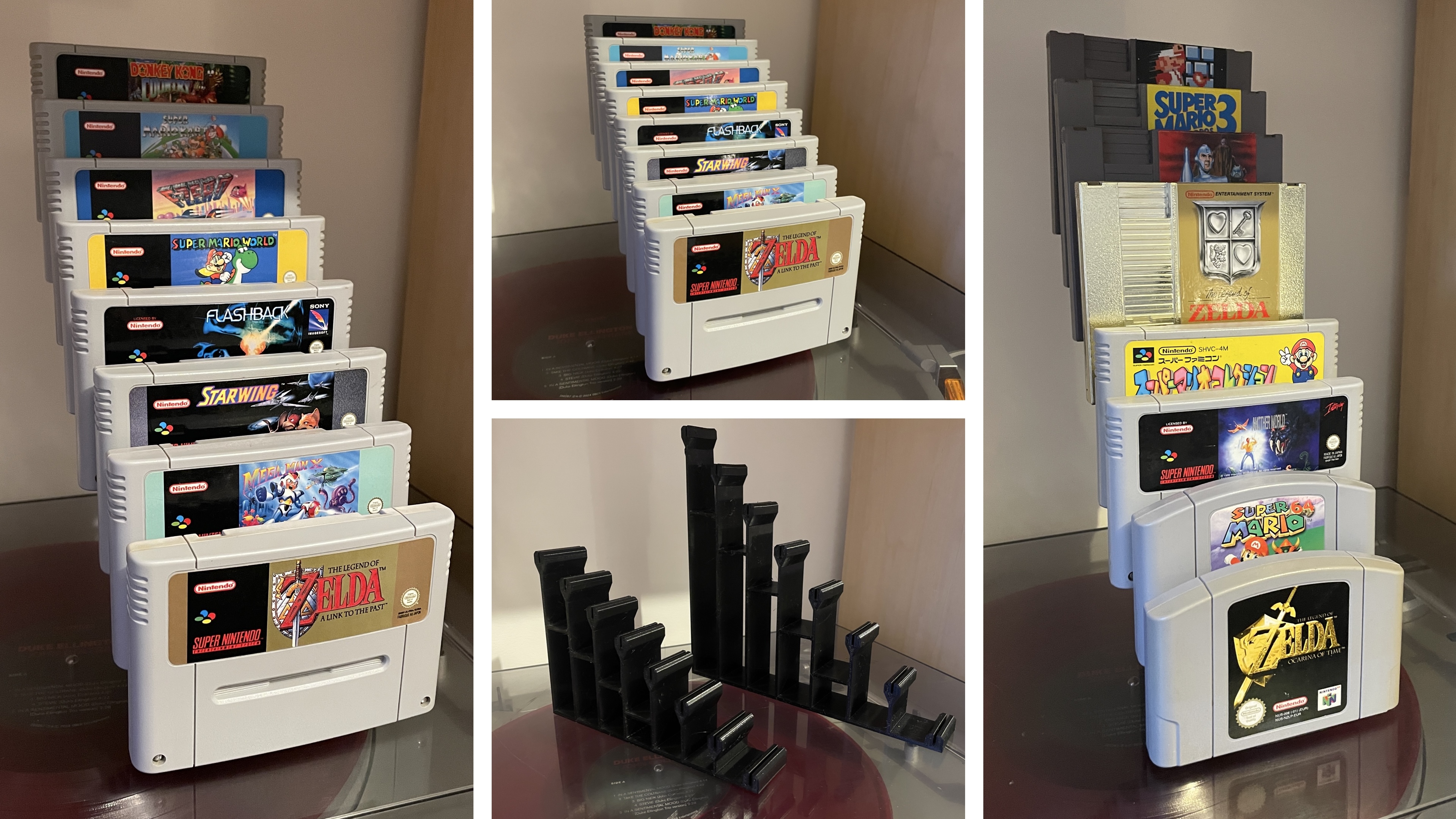 Universal Stand/Display for Retro Game Cartridges (7-8 Slots)