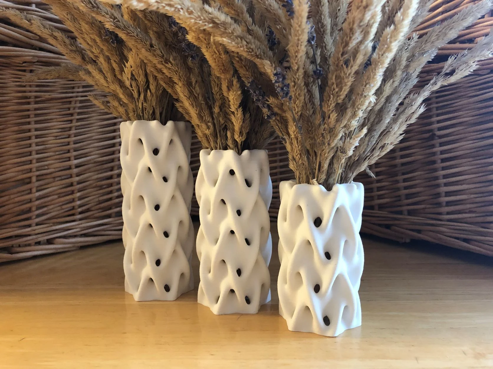 Braided Grass Vases