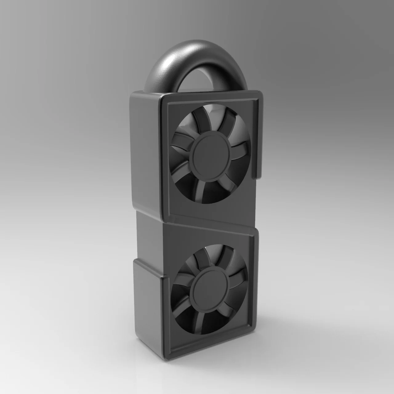 Graphics card keychain