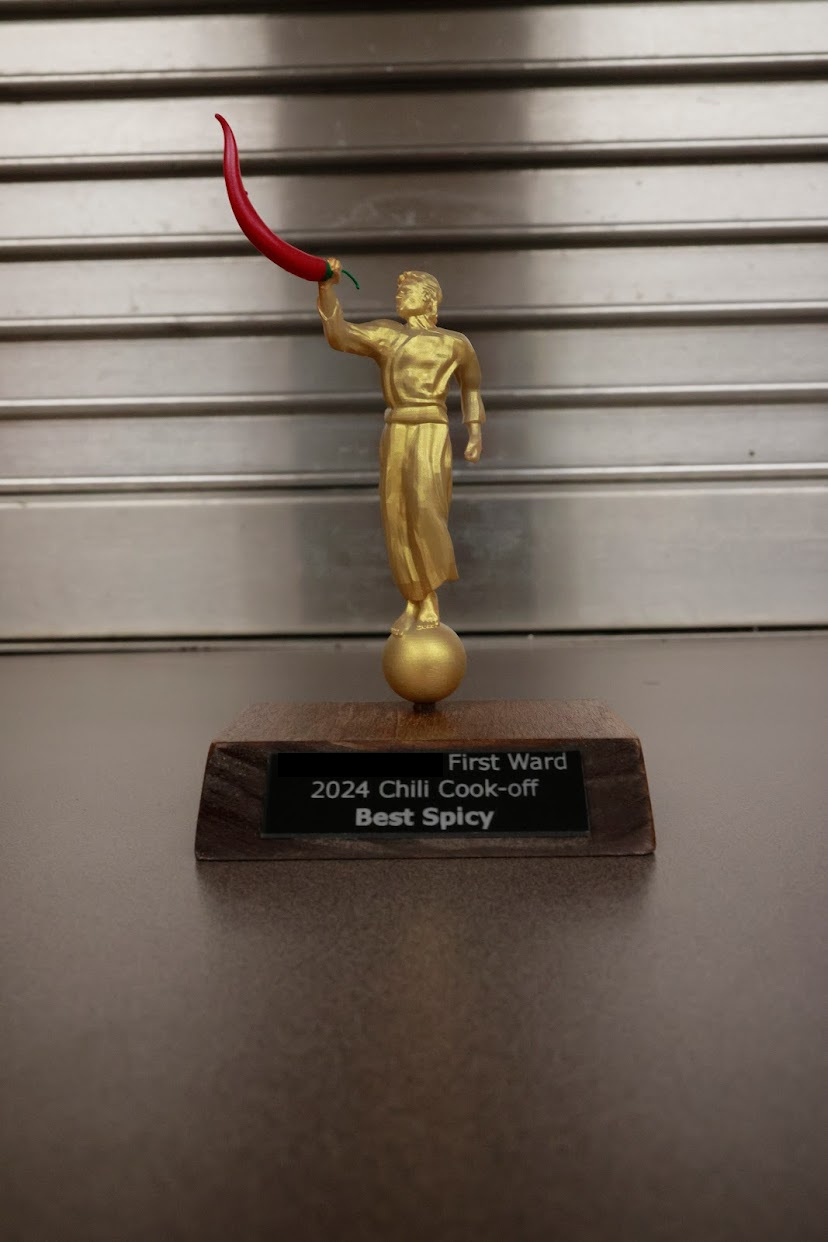 Moroni Pepper Chili Cook-off Trophy