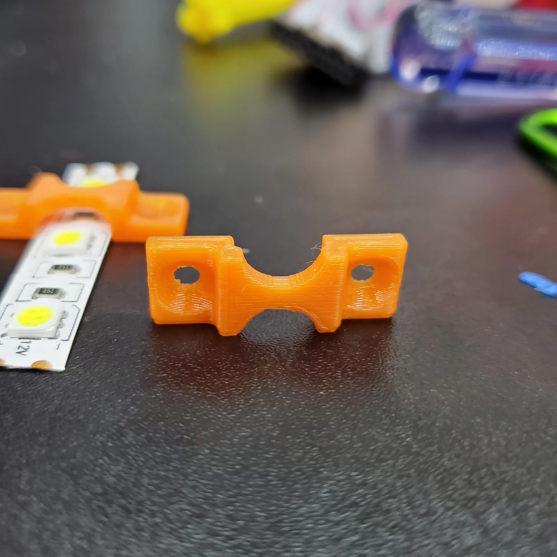 Easy Print 10mm Wide LED Strip Holder for Tight LEDs