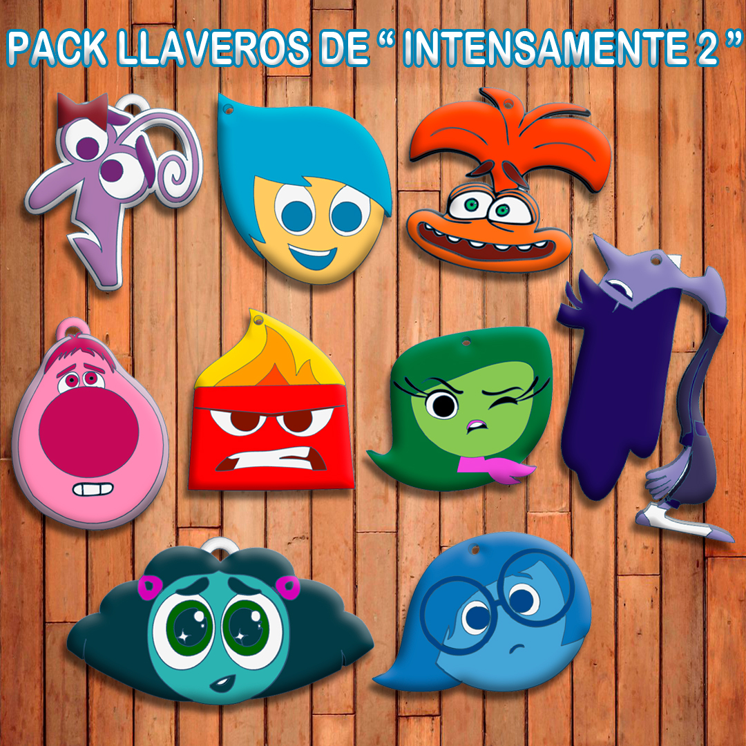 PACK LLAVEROS DE " INTENSAMENTE 2 "