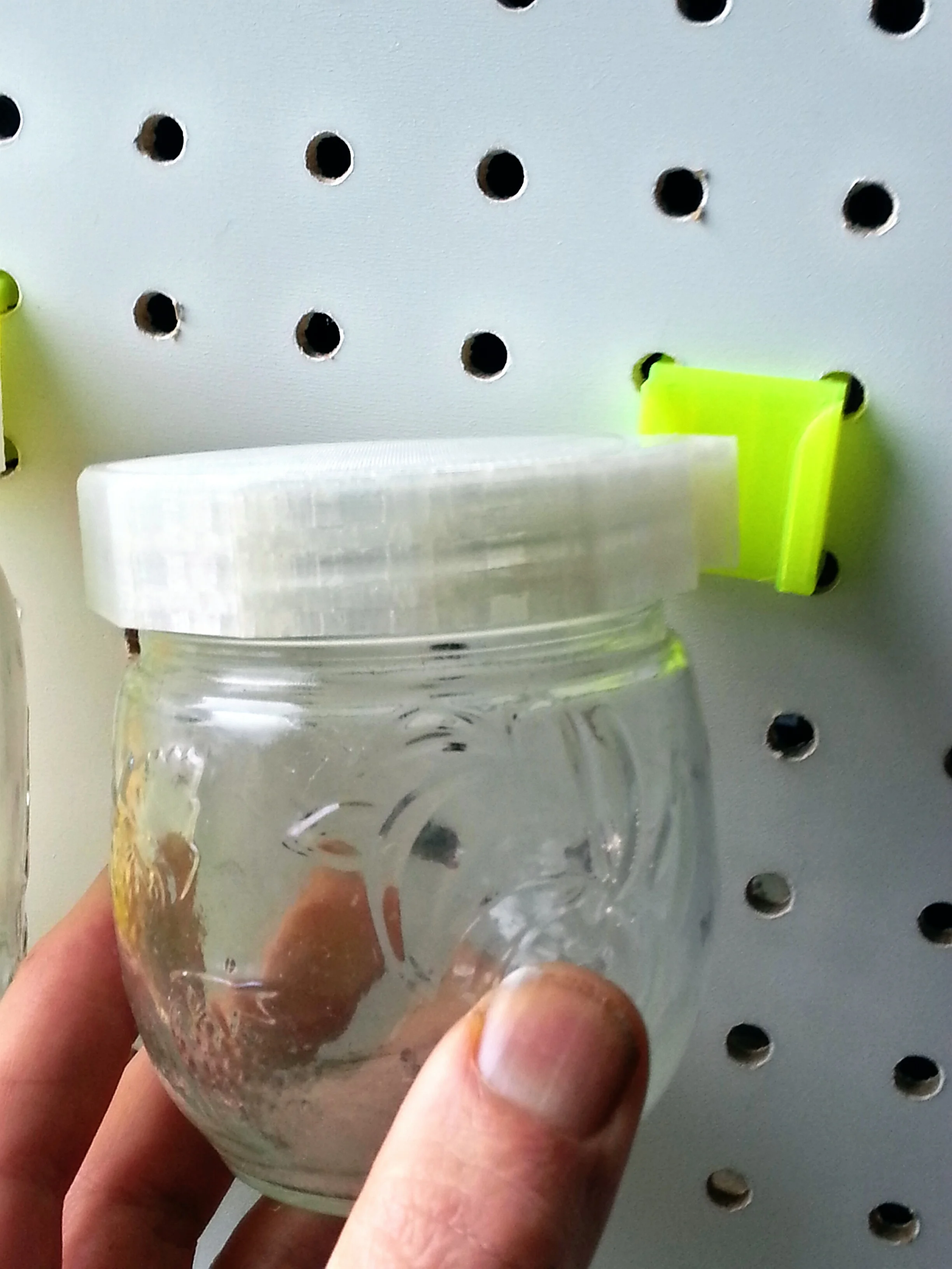 Pegboard Canning Jar Lid