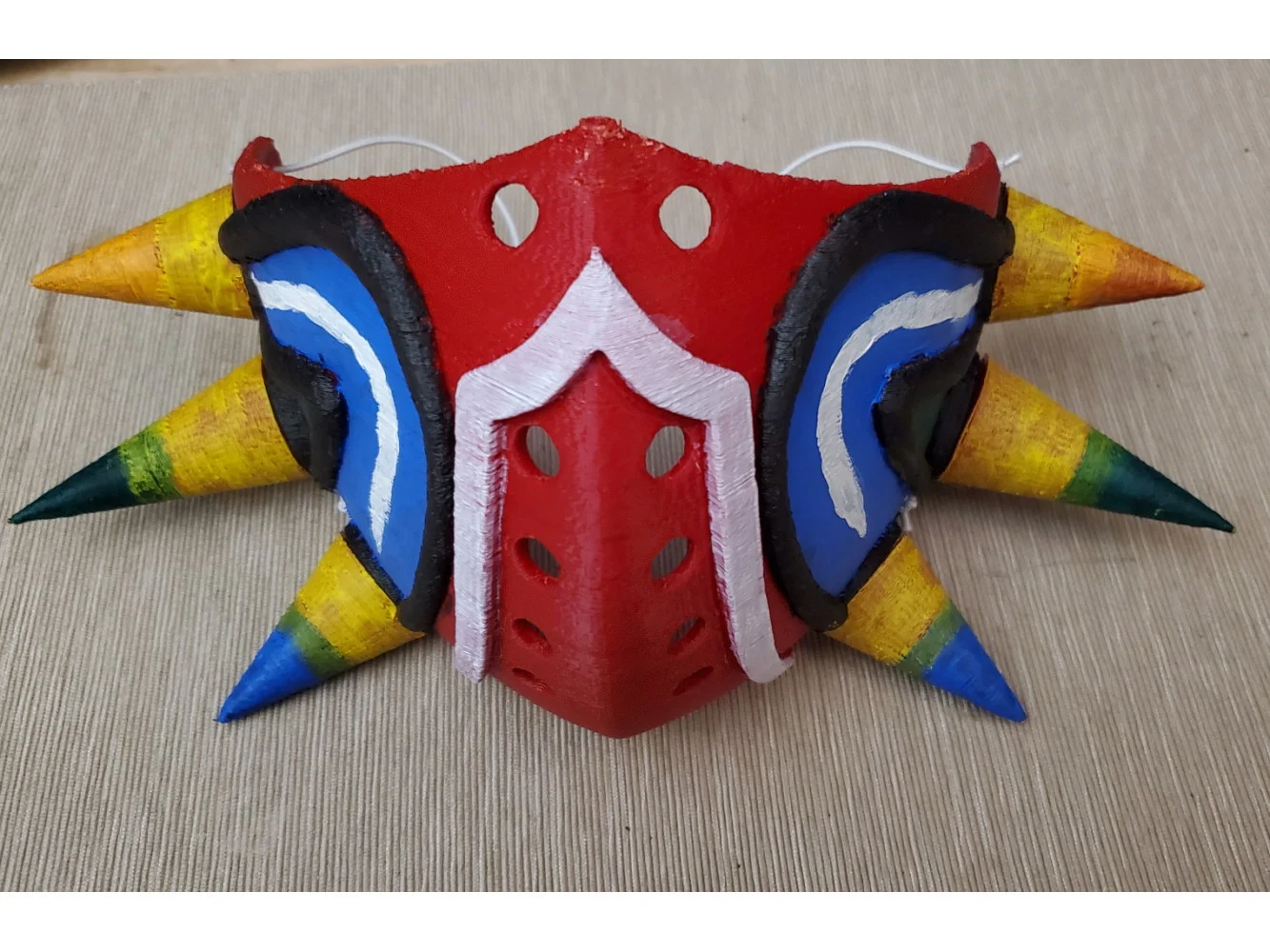 Majora's ppe Mask - Scaled, Sliced for printing.