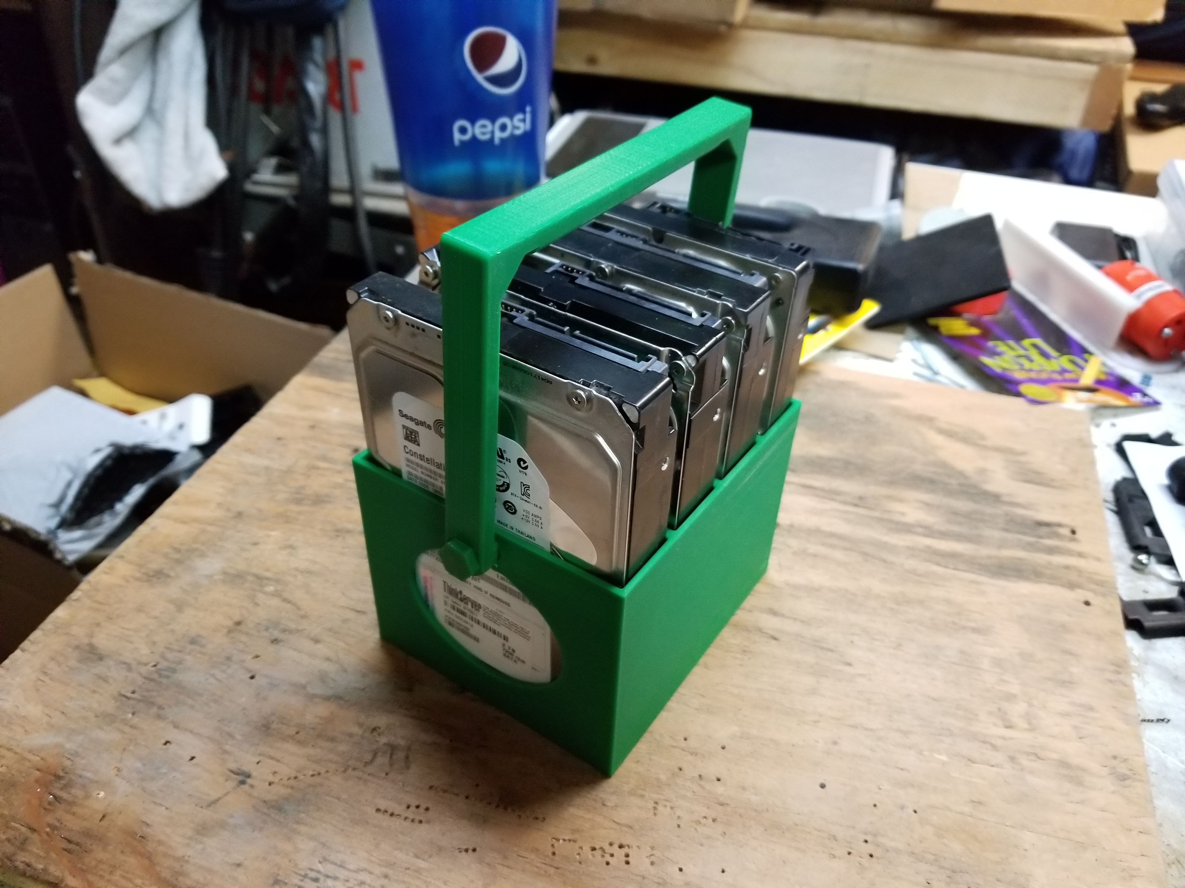 Hard Drive Carrier – 4 x 3.5” HDD with Comfort Grip Handle