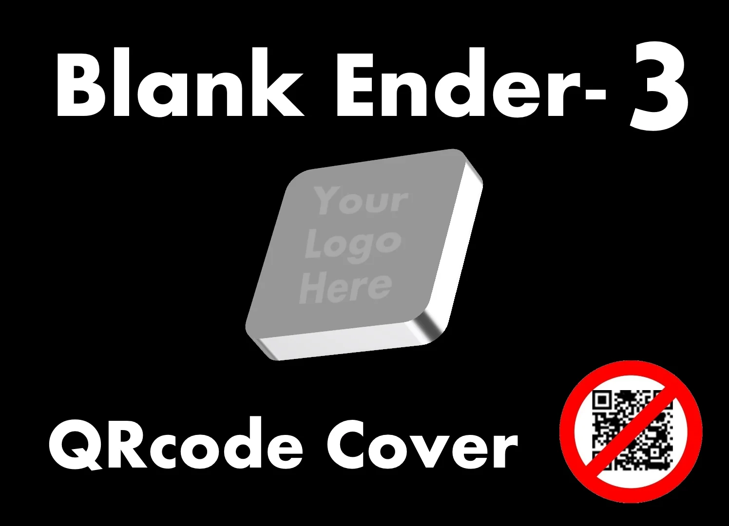 Customizable QR Code Cover for Creality Ender-3