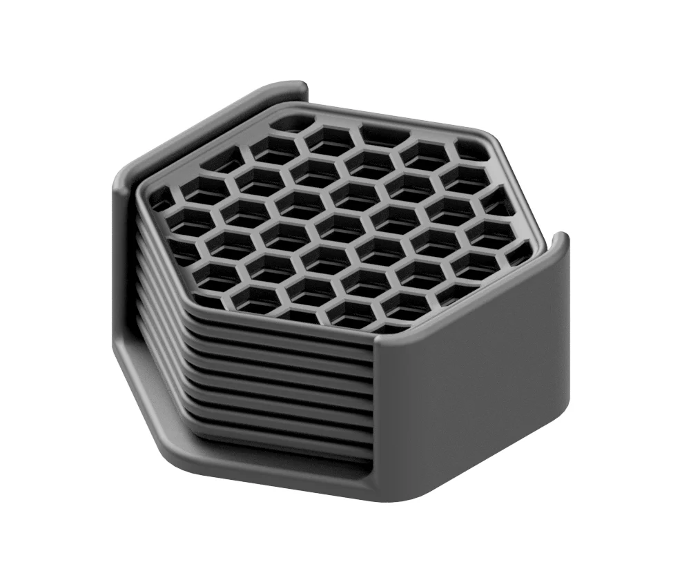 The ultimate hexagon coaster set