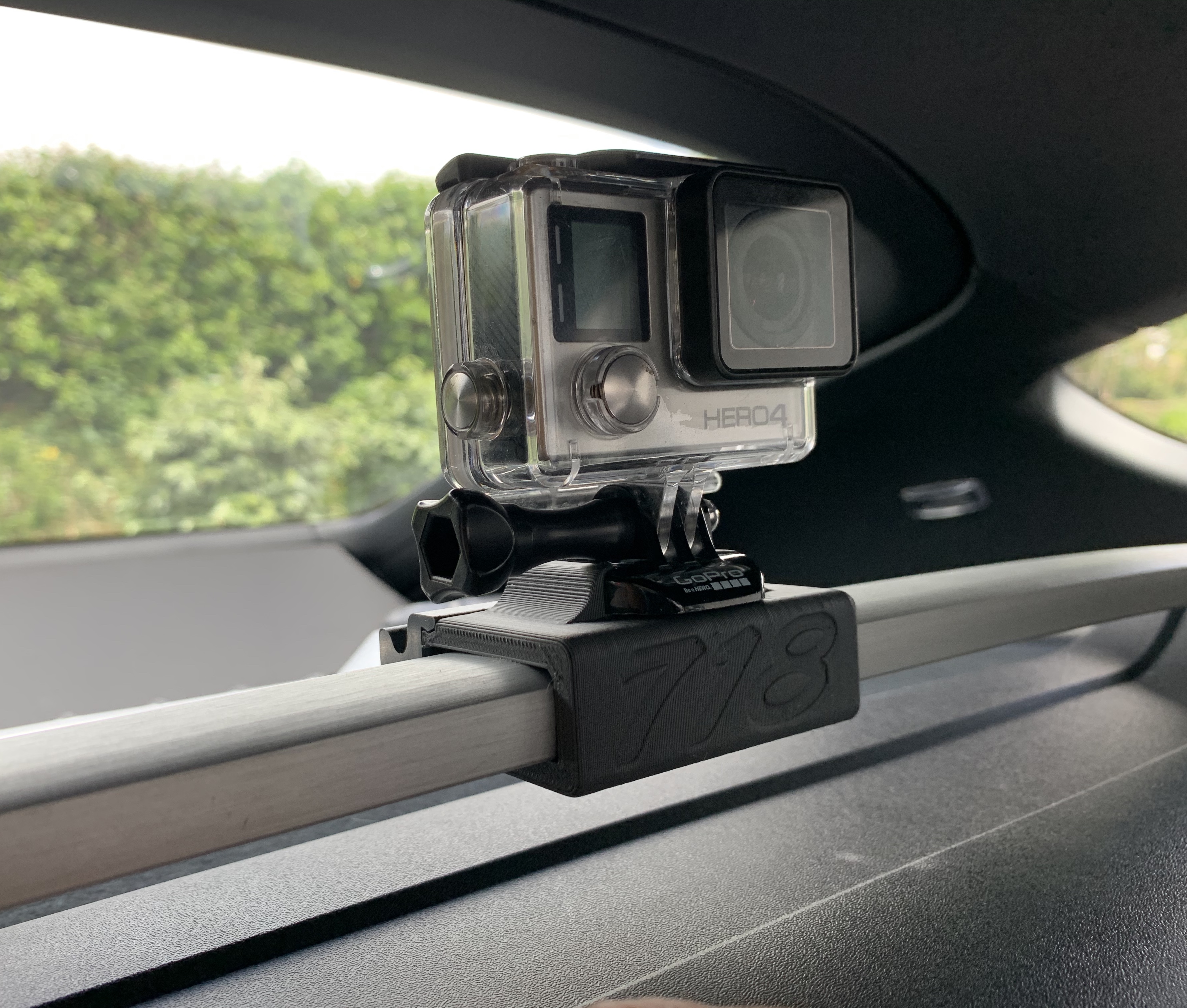 Porsche 718 Cayman GoPro mount