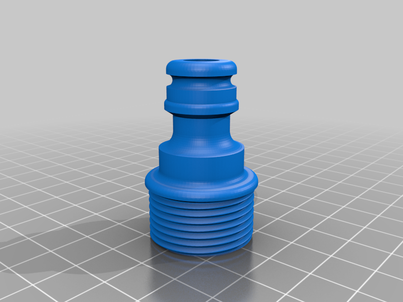 Male connector for garden hose coupling