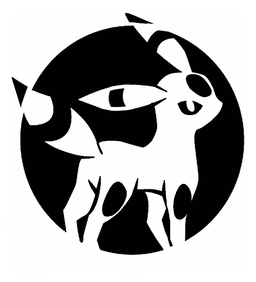 Umbreon stencil