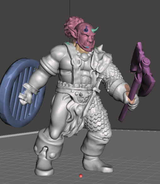 Rhokk, Half-Orc Axe Fighter