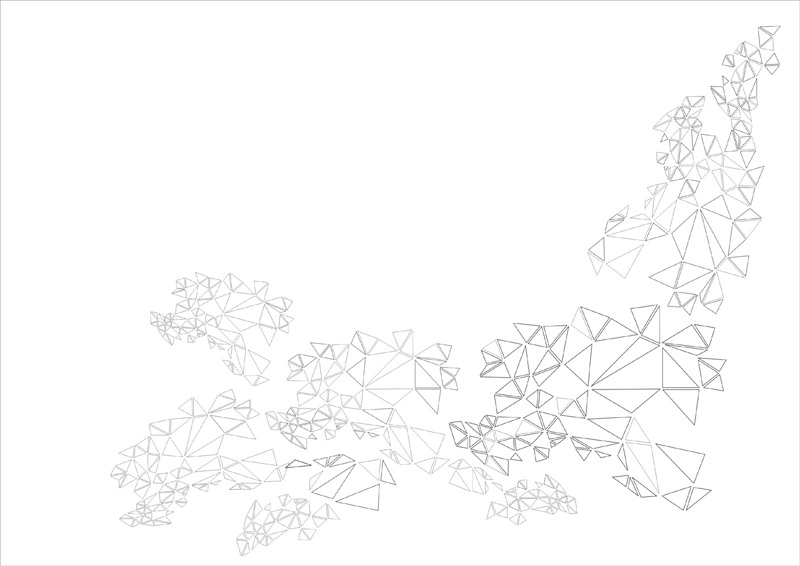Electronic art - vectorial works for printing in 2D or cut with laser