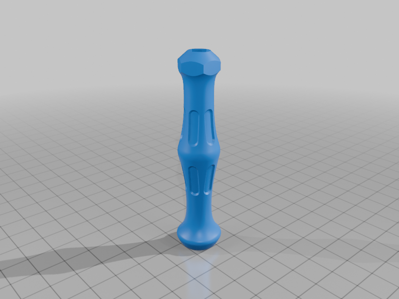"WERA" style file handle for Key impressioning