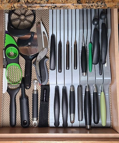 In Drawer Knife Rack (Organizer) (Knife Block)