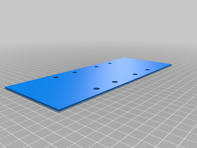 Punched sander paper template