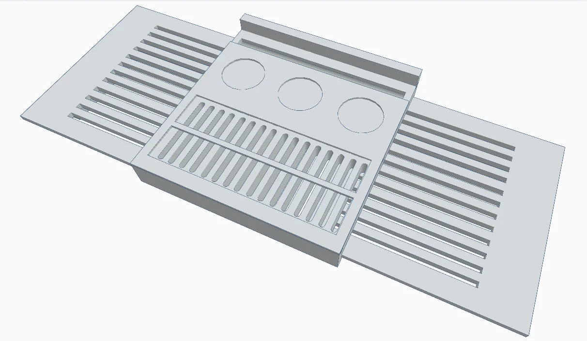 Concept Bath tray - Large print 300x300mm